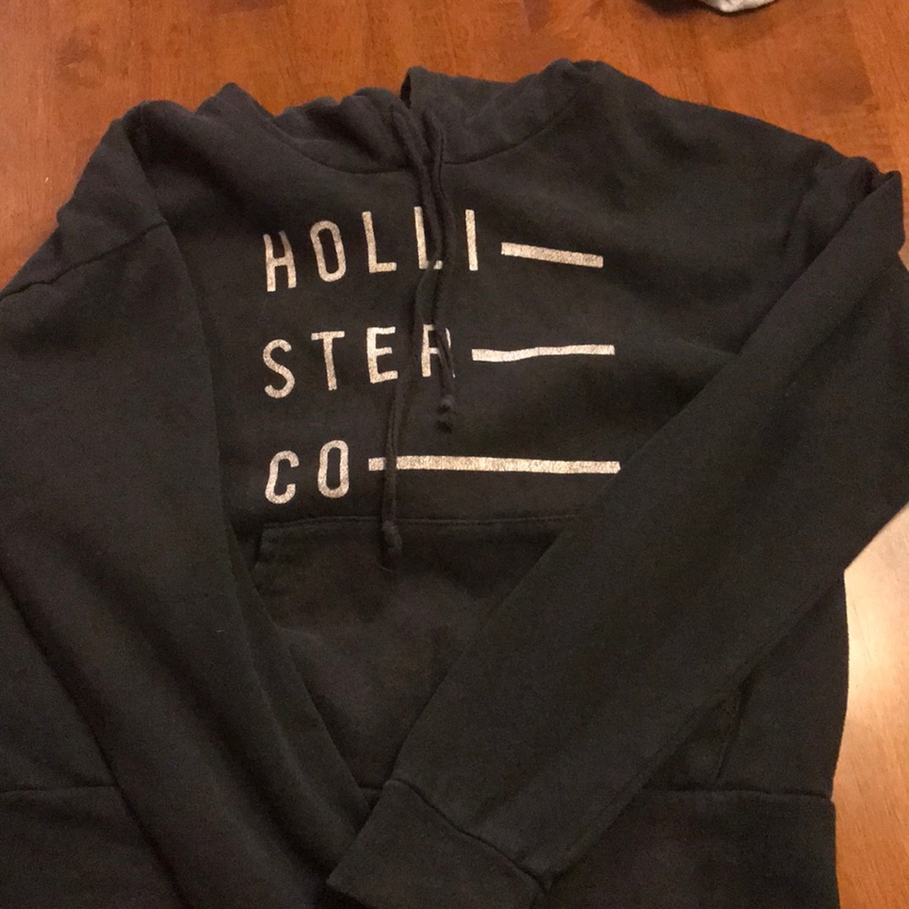 Hollister cropped sweatshirt.